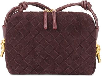 Tiffany & Fred Woven Suede Mini Crossbody