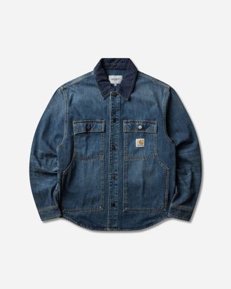 Carhartt Work in Progress Men s Oakland Shirt Jacket Blue / Dark Navy