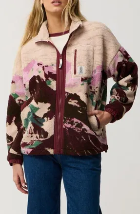 Rip Curl S-Series Bonded Fleece Jacket in Dark Plum at Nordstrom, Size Xx-Small