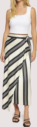Lost + Wander Palermo Maxi Skirt In Cream/black