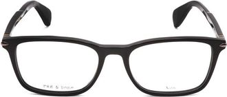 Rag & Bone Mens Black Rectangular Eyeglass Frames RNB7016-1