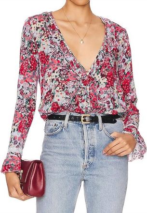 Free People Heat Wave Bodysuit In Rose Garden