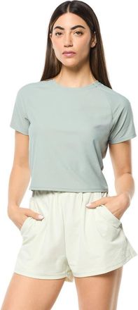 Sergio Tacchini Eva Cropped Top in Slate Gray at Nordstrom, Size Xx-Large