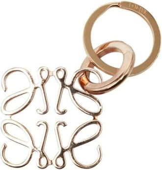 Loewe Pre-owned Accessories, female, Pink, Size: ONE SIZE Pre-owned Rose Gold Key-holder