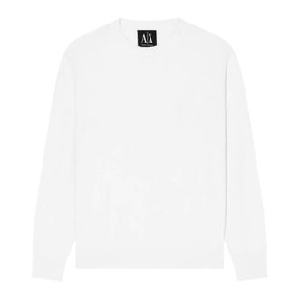 A|X Armani Exchange Round-neck Knitwear, male, Beige, Size: 2XL Pullover