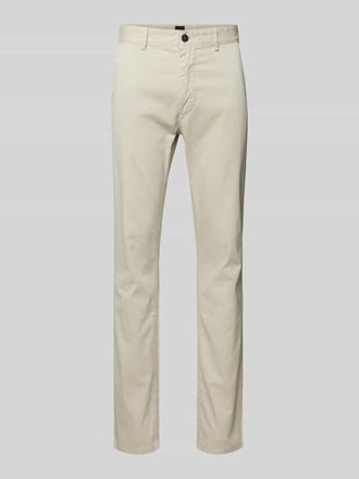 Boss Orange by Hugo Boss BOSS Orange Slim Fit Chino mit seitlichen Eingrifftaschen in Beige, Gr&ouml;&szlig;e 34/34