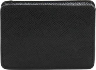 Louis Vuitton Pre-owned Taiga Coin Purse - Heren - Vintage Accessoires - Zwart - ONE Size - Leer - Vintage