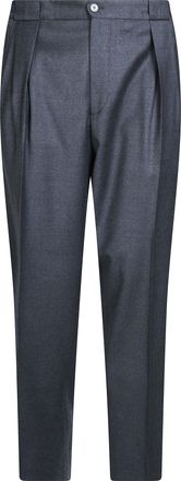 BRIGLIA 1949 Flannel Pleated Tailored Formal Pants