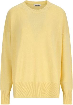 Jil Sander Jersey de punto con cuello redondo - Knitwear - Mujer - Amarillo - M