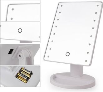 Trade Shop Trade Shop - Specchio 16 Led Orientable 360 Gradi Touch Screen Bath Hacer Mirror