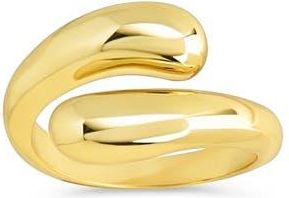 Sterling Forever Lauren Bypass Ring in Gold at Nordstrom, Size 6