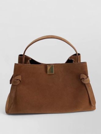 Yuzefi gyoza suede knot shoulder tote bag