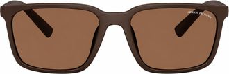 A|X Armani Exchange AX 4172SU 841273 57mm Unisex Rectangle Sunglasses