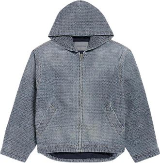 Balenciaga Heren, Jassen, Blauw, Maat: XL Denim