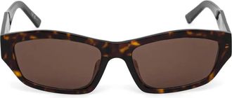 Balenciaga Zonnebril met logodetail - Bruin