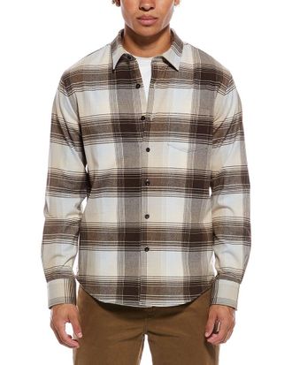 Vince Missoula Plaid French Placket Shirt