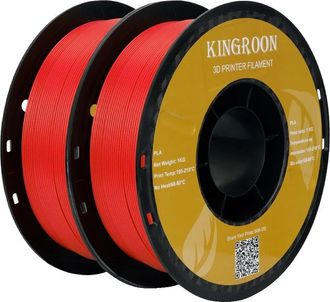 OEM Filamento Para Impresi&oacute;n 3d, Pla Ecol&oacute;gico, 1,75 Mm De Di&aacute;metro, 2 Rollos, Rojo