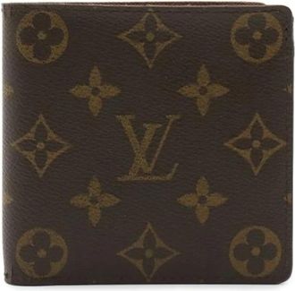 Louis Vuitton Pre-owned Porte Billets Cartes Credit Monogram Bifold Wallet - Dames - Vintage Accessoires - Bruin - ONE Size - Vintage