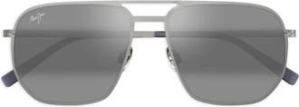 Maui Jim Occhiali da sole squadrati Sharks Cove - Argento