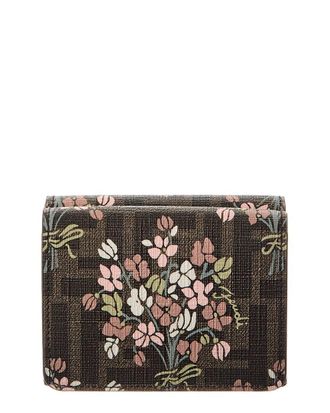 Fendi Fendi Roma Ff Jacquard Card Case