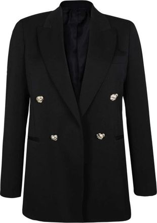 Lanvin Wollen Blazer voor Vrouwen - Dames - Blazers - Zwart - L - Wol - Jassen