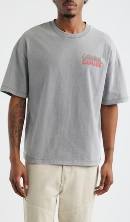 Criminal Damage Vending Graphic T-Shirt in Washed Grey at Nordstrom, Size Xx-Large