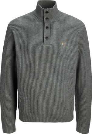 Jack & Jones Strickpullover JACK & JONES JPRBLURICHARD KNIT HIGH NECK, Herren, Gr. XXL, medium grau melange, Strick, Obermaterial: 73% Polyester, 27% Polyacryl, me
