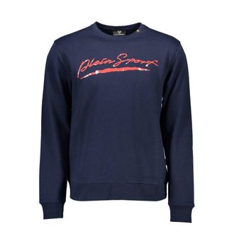 Plein Sport Blue Cotton Mens Mens Sweatshirt