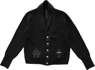 Chrome Hearts Cardigan con applicazione - Nero