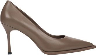 Estro & Luminara Pumps met puntige neus - Dames - Pumps - Bruin - 38 EU - Leer - Schoenen