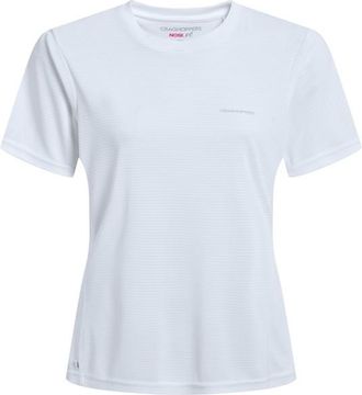 Craghoppers Nosilife Solarshield+ S/S T-Shirt T-Shirt f&uuml;r Damen | grau/wei&szlig;