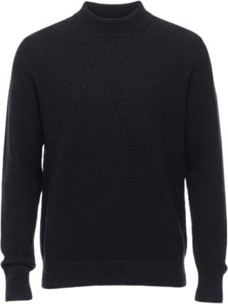 ATOMOFACTORY Black Brushed Crewneck Sweater