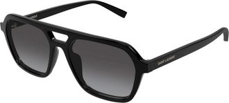 Saint Laurent 905 Zonnebril - unisex - Accessoires - Zwart - Maat: 55 MM Polyamide