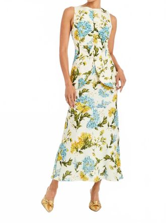 Mestiza New York Annelise Vest - Verdant Blooms In Beige