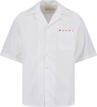 Marni Crisp White Shirt With Pointed Collar