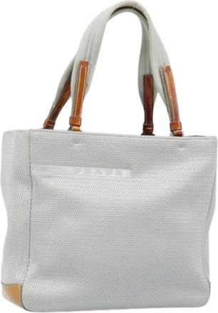 Prada Pre-owned Tote Bags, female, Gray, Size: ONE SIZE Pre-owned Vintage Hand Bag