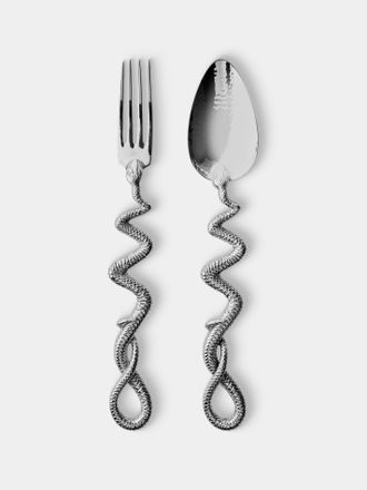 Pampaloni Medusa Silver-Plated Serving Utensils (Set of 2)