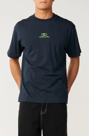 Rip Curl Pill Icon Embroidered Logo T-Shirt in Dark Navy at Nordstrom, Size Xx-Large
