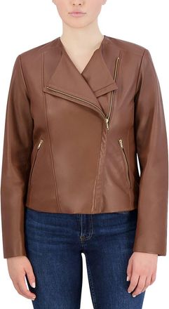Cole Haan Asymmetrical Leather Jacket