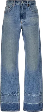 Maison Margiela Jeans, Dames, Blauw, W26, Katoen, Straight Jeans