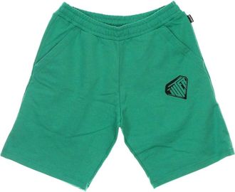 Iuter Stencil Sweatshort - Heren - Korte Broeken - Groen - L - Katoen - Korte Broeken