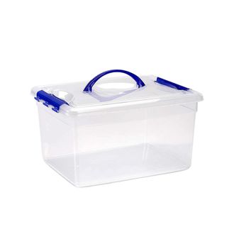 OEM Caja De Almacenamiento, Dise&ntilde;o Apilable, Material Ecol&oacute;gico, 12 Litros, 34x27x18cm, 8 Piezas ++++ Econ&oacute;mico
