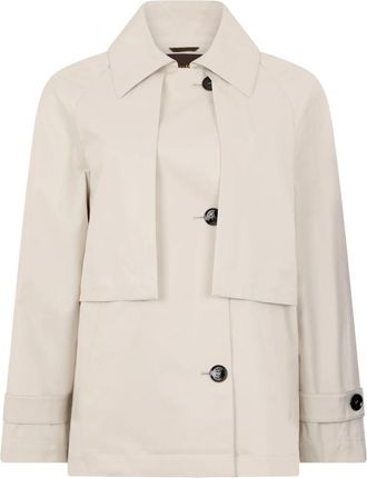 Moorer Light Elegant Jacket - Dames - Trenchcoats - Beige - 2XS - Polyester - Jassen
