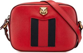 Gucci Pre-owned Womens Rajah Crossbody Bag - Poppy Leather - One Size