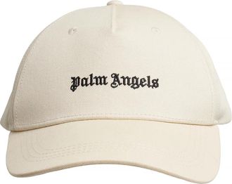 Palm Angels Classic Logo Baseball Cap - Dames - Petten - Wit - ONE Size - Katoen - Accessoires