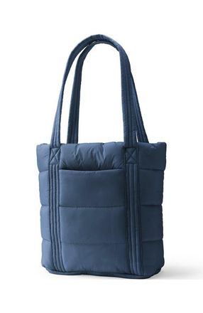 Lands End Wanderweight Ultralight Packable Tote Bag in Vintage Blue at Nordstrom