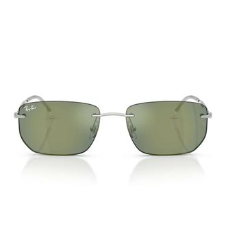 Ray-Ban Sunglasses Rb3768 003/6 R Silver/Green Gray Mirrored Unisex