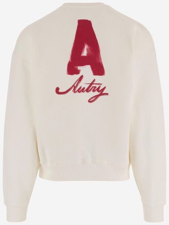 Autry Mens Sweatshirt Heritage Cotton White Sweatshirts Sweater