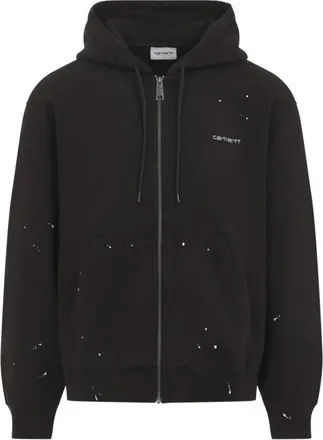 Carhartt Work in Progress Black Logo Hood Jacket