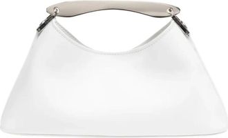 Elleme Elleme - Mini Boomerang Tas - Dames - Tassen - Wit - Maat: ONE Size Su&egrave;de